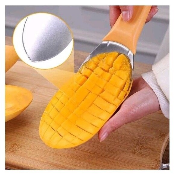 2 Pcs Mango Slicer Cutting Tool Watermelon Cutter Splitter Dragon Fruit Prep - Picture 4 of 5